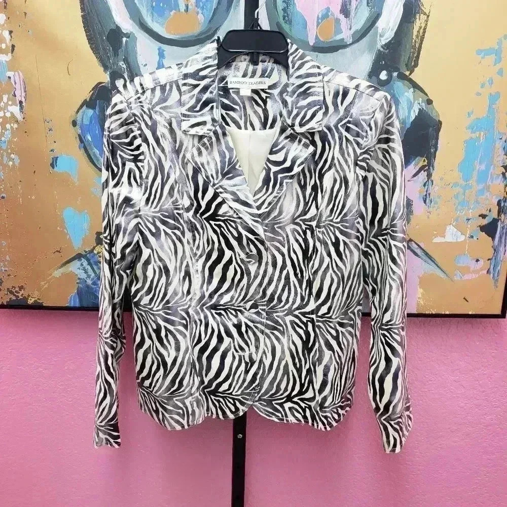 Bamboo Traders Zebra Foil Jacket